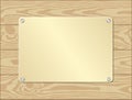 Goldenl plate Royalty Free Stock Photo