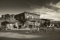 GOLDFIELD GHOST TOWN JANUARY 26th: People take a horse cart ride in Gold Feild Ghost town like old days