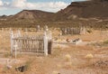 Graves in Goldfield Cemetery Royalty Free Stock Photo