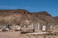 Overview of Historic Cemetery Goldfield, NV, USA Royalty Free Stock Photo