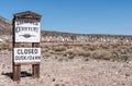 Wooden sign of Historic Cemetery Goldfield, NV, USA Royalty Free Stock Photo