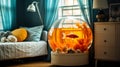 Goldfish Bowl in a Kids Room Playful Pet for Little Ones