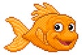 Goldfish Fish Pixel Art 8 Bit Animal Cartoon
