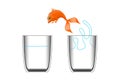 Goldfish Jump Vector