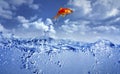 Goldfish jumping out of the water Royalty Free Stock Photo