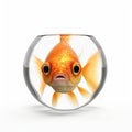 Goldfish staring with big eyes Royalty Free Stock Photo