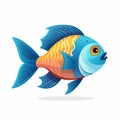 Goldfish swimming in bowl icon
