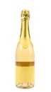 Goldish bottle of champagne. Royalty Free Stock Photo