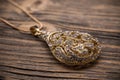 Goldplated pendant Royalty Free Stock Photo