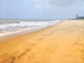 Goldy sand beaches are common in Sri Lanka