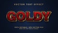 Gold text effect template