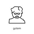 Golem icon. Trendy modern flat linear vector Golem icon on white