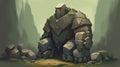 A golem made of stone or clay