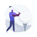 Golf abstract concept vector illustration
