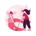 Golf abstract concept vector illustration.