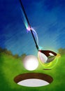 Golf background Royalty Free Stock Photo