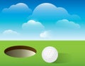 Golf Background Putting Green Royalty Free Stock Photo