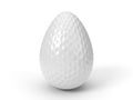 Golf ball as easter egg. easter concept with sport theme. 3d illustration. Royalty Free Stock Photo