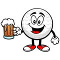 Golf Ball with Beer