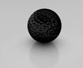 Golf ball black Royalty Free Stock Photo