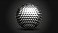 Golf Ball On Black Background With Copy Space Royalty Free Stock Photo