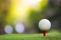 golf ball bokeh light background Royalty Free Stock Photo