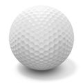 Golf ball - with clipping path Royalty Free Stock Photo