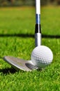 Golf ball and driver Royalty Free Stock Photo