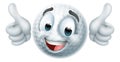 Golf Ball Emoticon Face Emoji Cartoon Icon