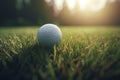 Golf ball equipment. Generate Ai Royalty Free Stock Photo