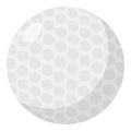Golf Ball Flat Icon Isolated on White Royalty Free Stock Photo