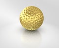 Golf ball gold