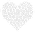 Golf Ball Heart Shape Concept Royalty Free Stock Photo