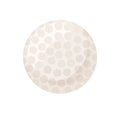 Golf ball icon. Golfboll with dimples, holes for sports game. Realistic circle round object for playing. Flat vector