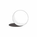 Golf ball illustrationcon Royalty Free Stock Photo