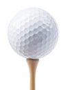 Golf ball isolated Royalty Free Stock Photo
