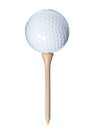 Golf ball isolated Royalty Free Stock Photo