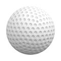 Golf ball isolated over white background Royalty Free Stock Photo