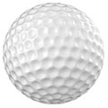 Golf ball isolated on white Royalty Free Stock Photo