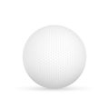 Golf ball isolated on white Vector illustration Royalty Free Stock Photo