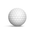 Golf ball realistic vector illustration Royalty Free Stock Photo
