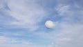 Golf ball snapshot with speed blur effect