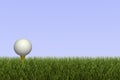 Golf Ball on Tee Royalty Free Stock Photo