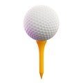 Golf Ball on Tee Royalty Free Stock Photo
