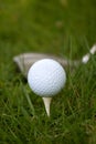 Golf Ball and Tee Royalty Free Stock Photo