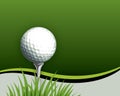 Golf ball on Tee Royalty Free Stock Photo