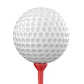 Golf ball on tee