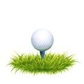 Golf Ball And Tee Royalty Free Stock Photo