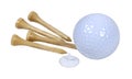 Golf Ball and Tees