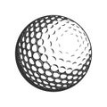 Golf Ball vector flat icon